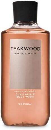 BATH AND BODY WORKS GIFT SET TEAKWOOD FOR MEN - Body Wash & Body lotion - FULL SIZE