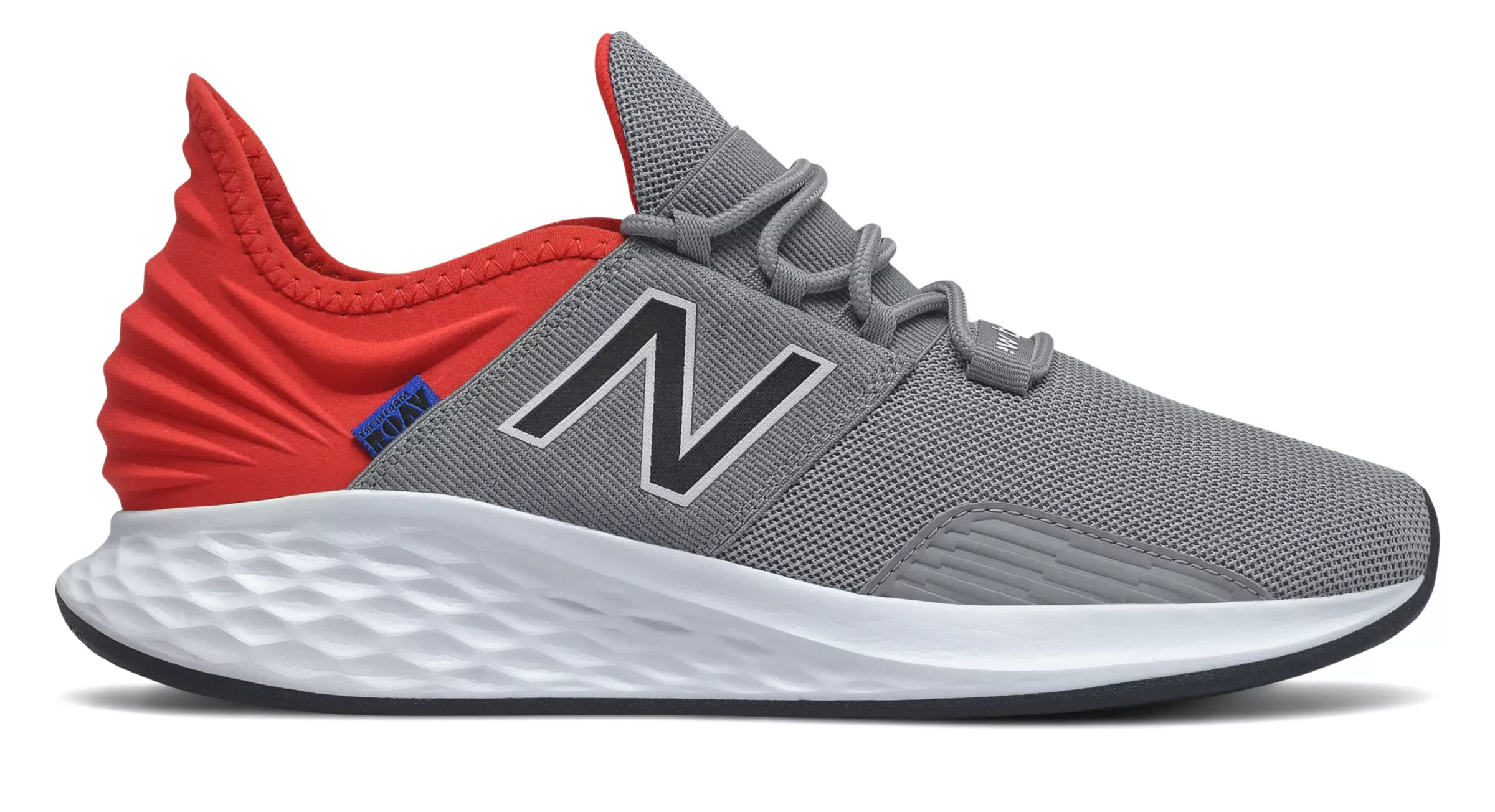 Fresh Foam Roav - Steel with Velocity Red and Black
