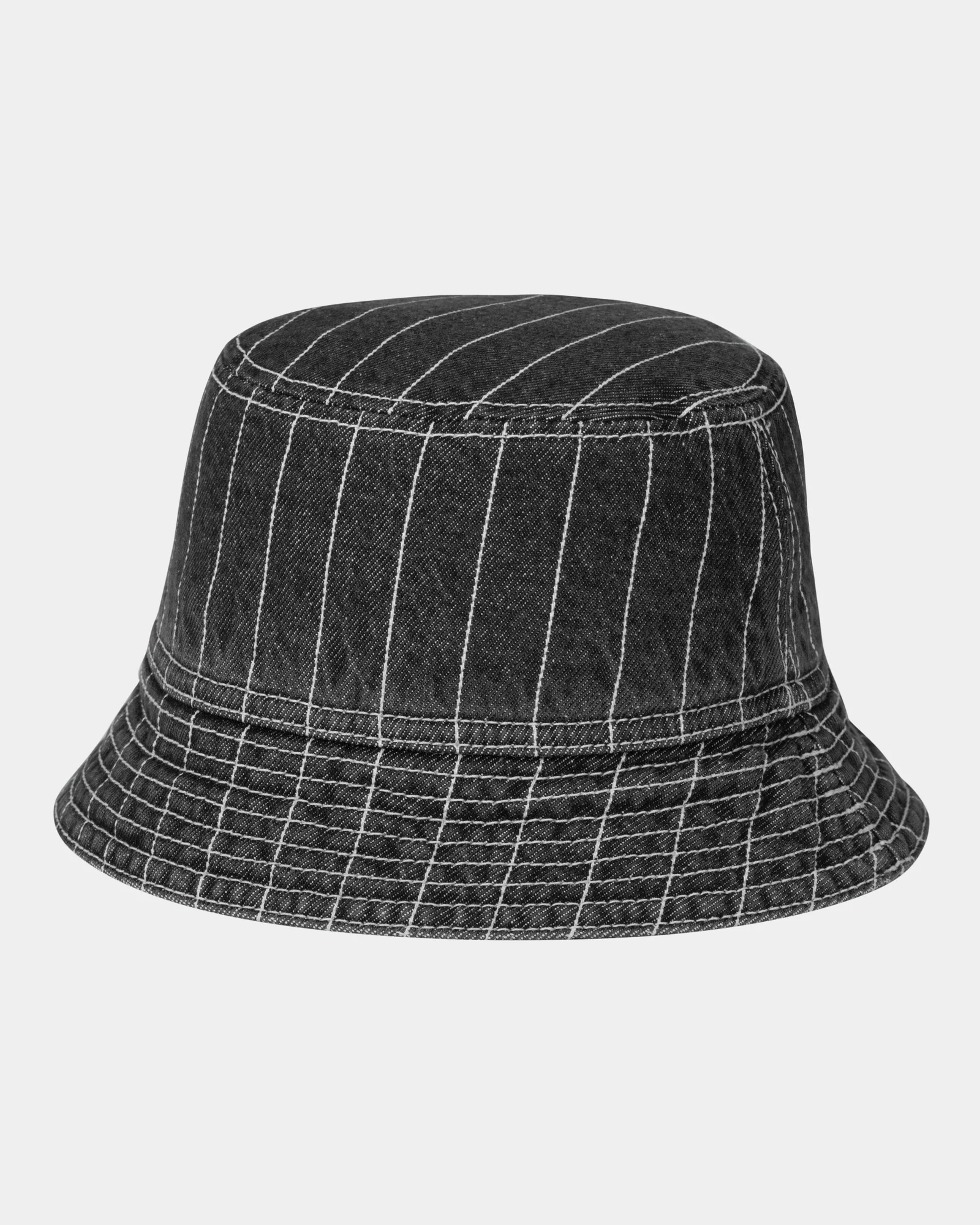 Orlean Stripe Bucket Hat | Black / White (stone washed)