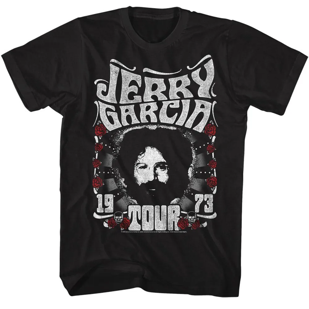 JERRY GARCIA Eye-Catching T-Shirt, Tour 1973