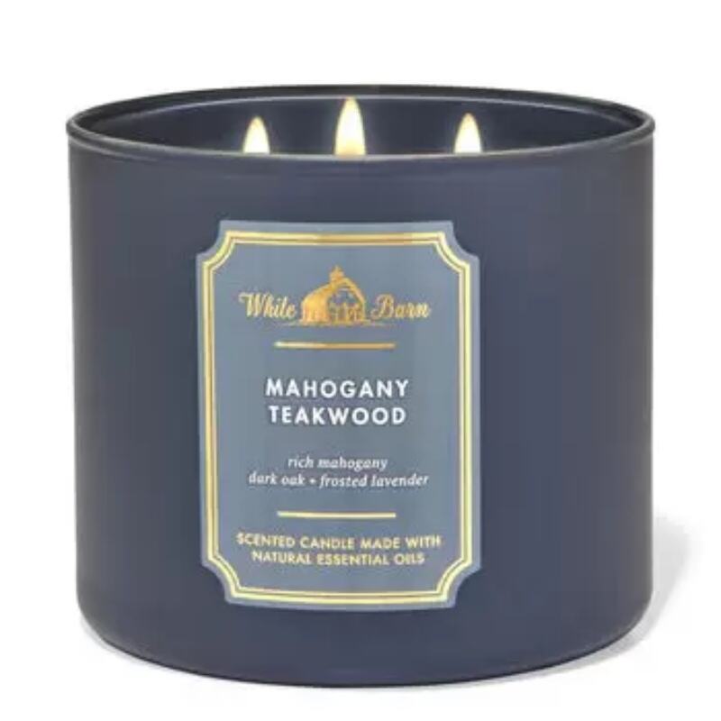 Mahogany Teakwood 3-Wick Candle