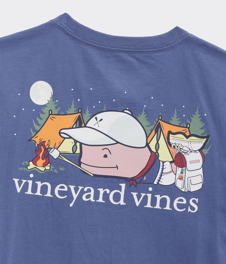 Boys' Glow-In-The-Dark Summer Camp Whale Short-Sleeve Pocket Tee
