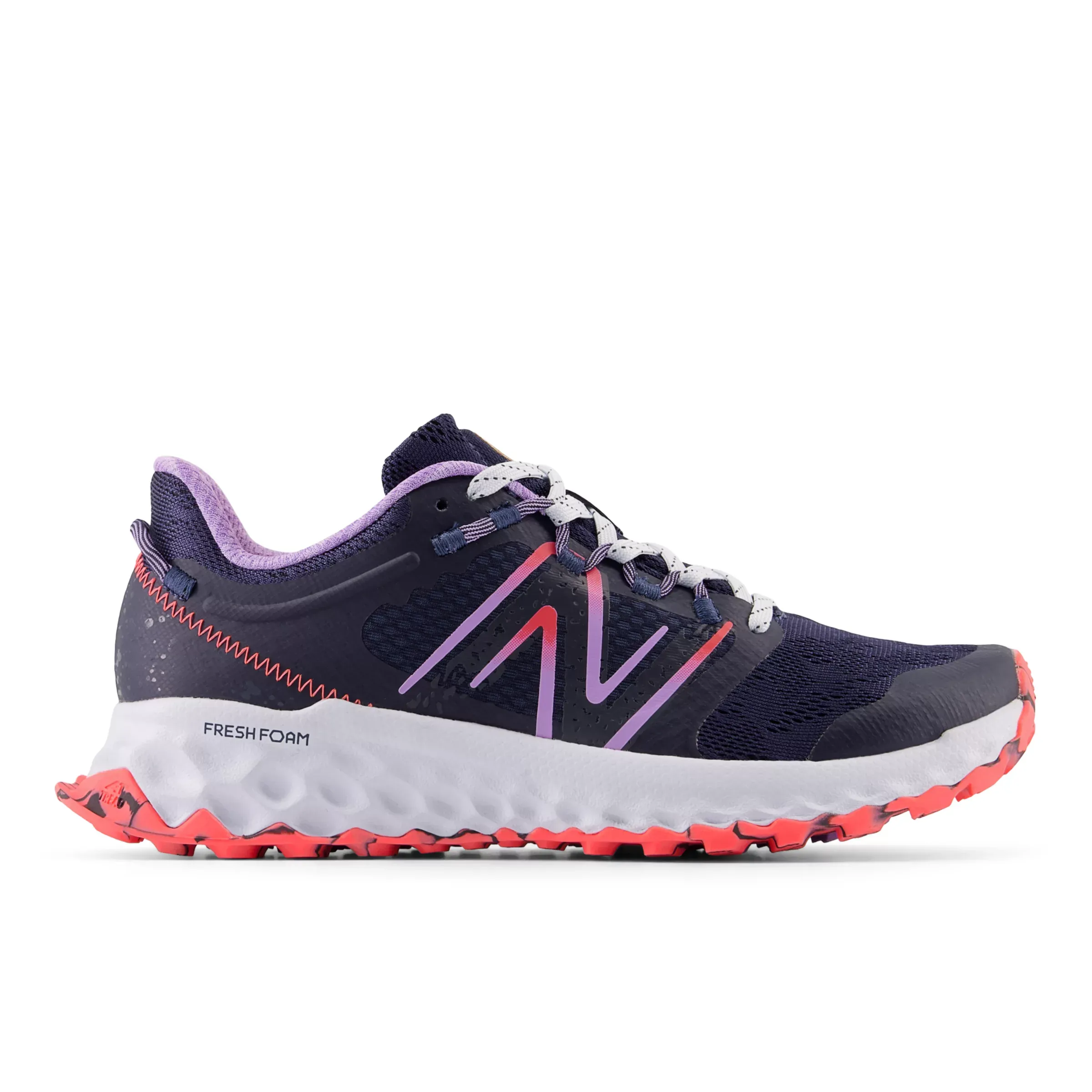 Fresh Foam Garoé - Natural Indigo with Electric Purple and Electric Red