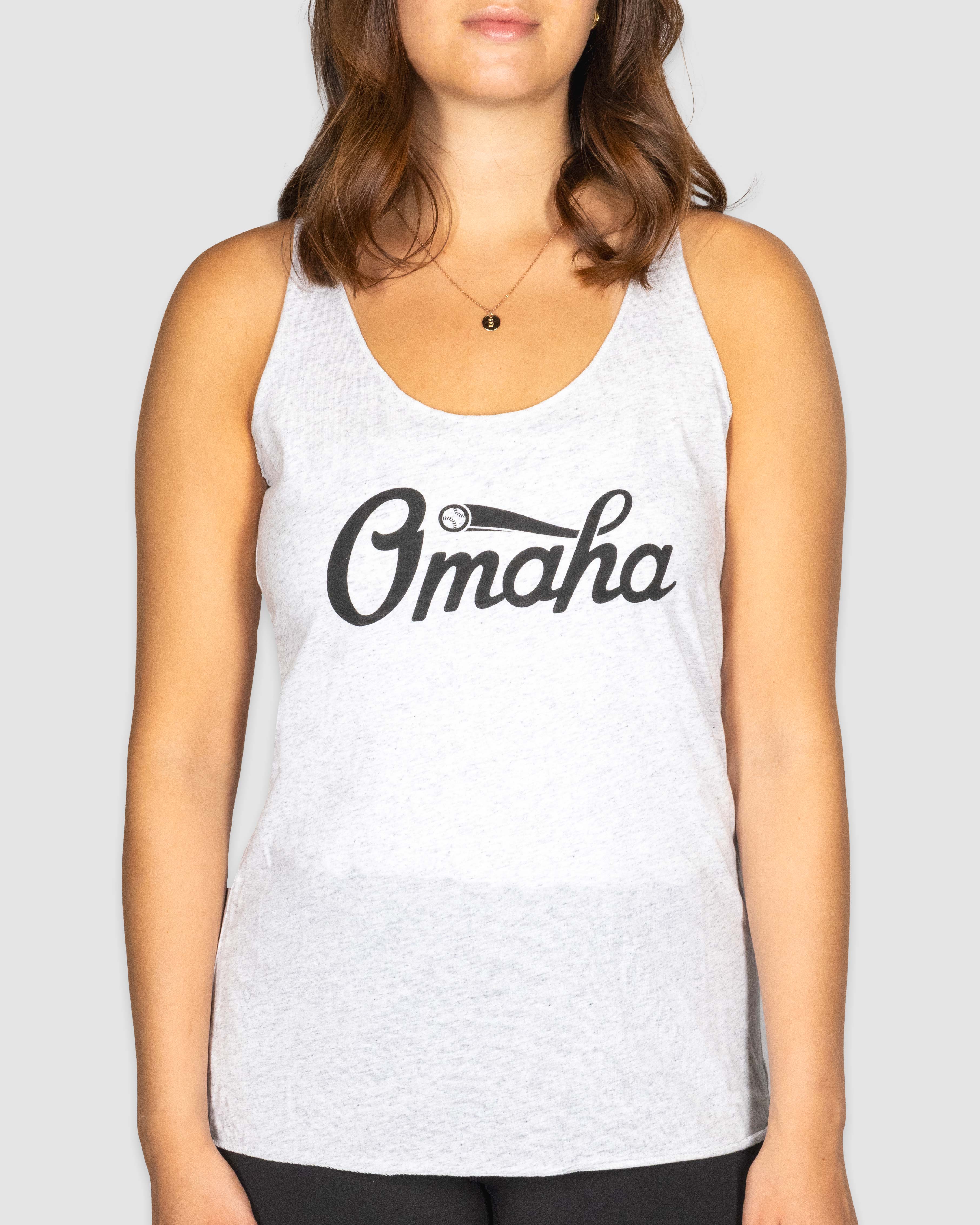 Omaha Script Tank - Black and White