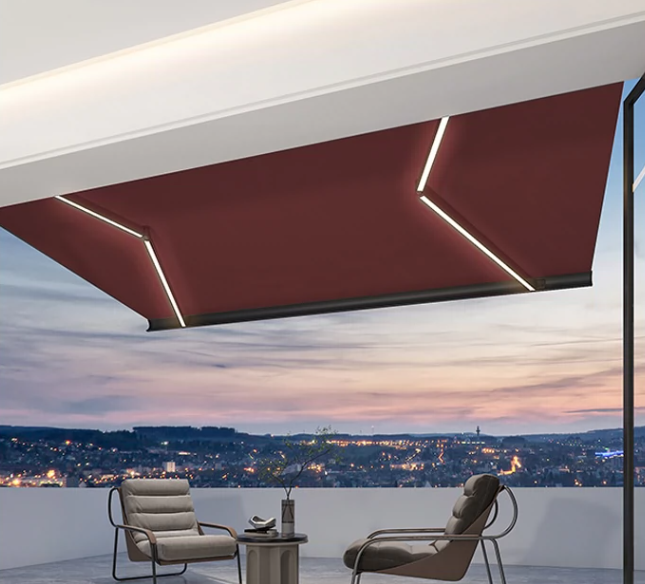 🌞Outdoor Waterproof Automatic Retractable Awning
