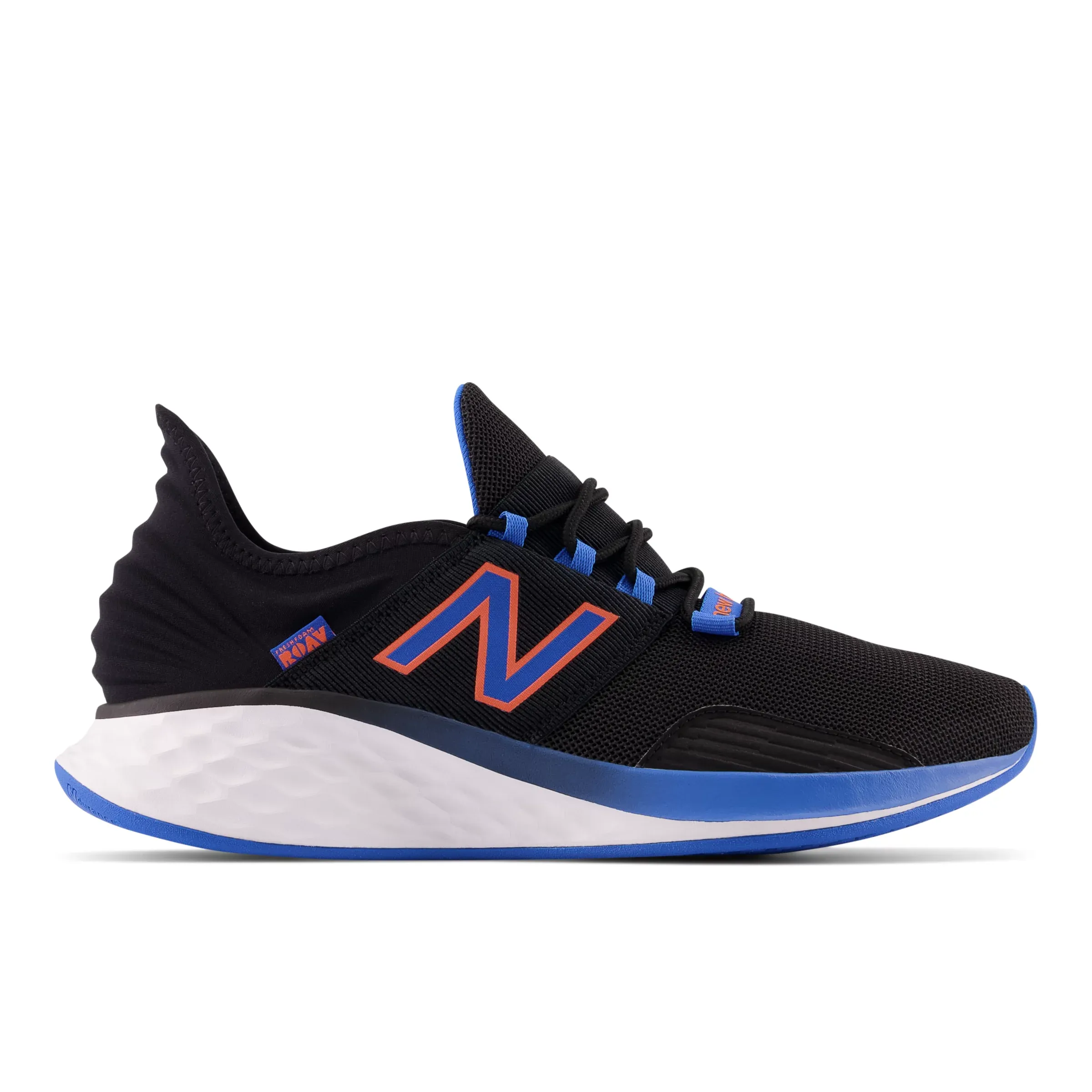 Fresh Foam Roav - Black with Serene Blue and Vibrant Orange