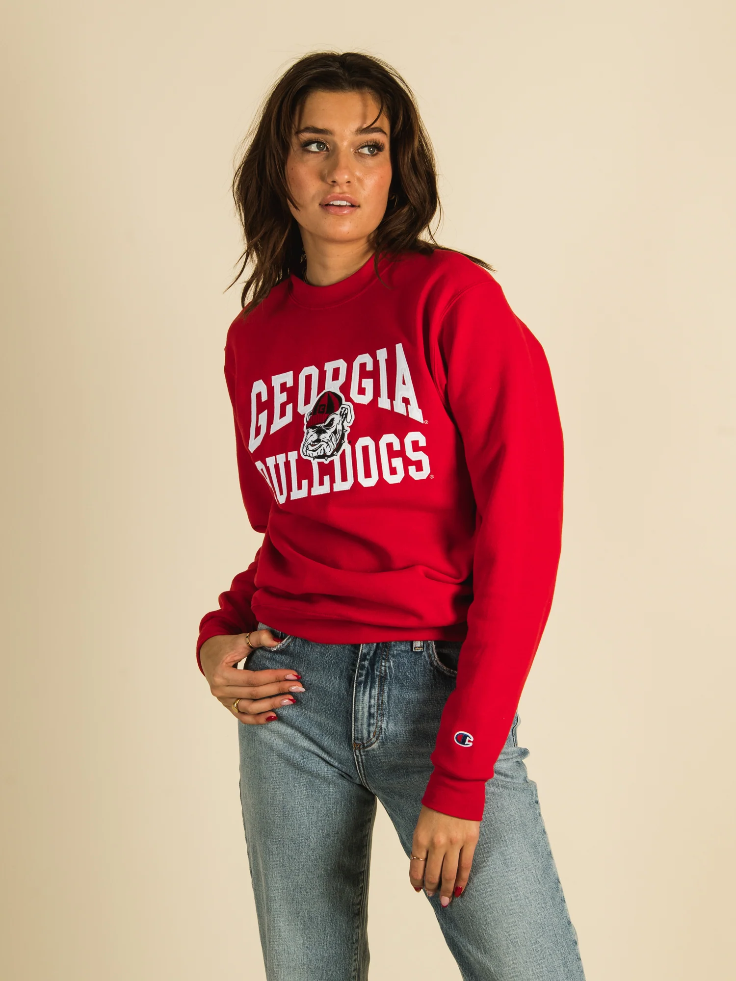 CHAMPION GEORGIA CREWNECK