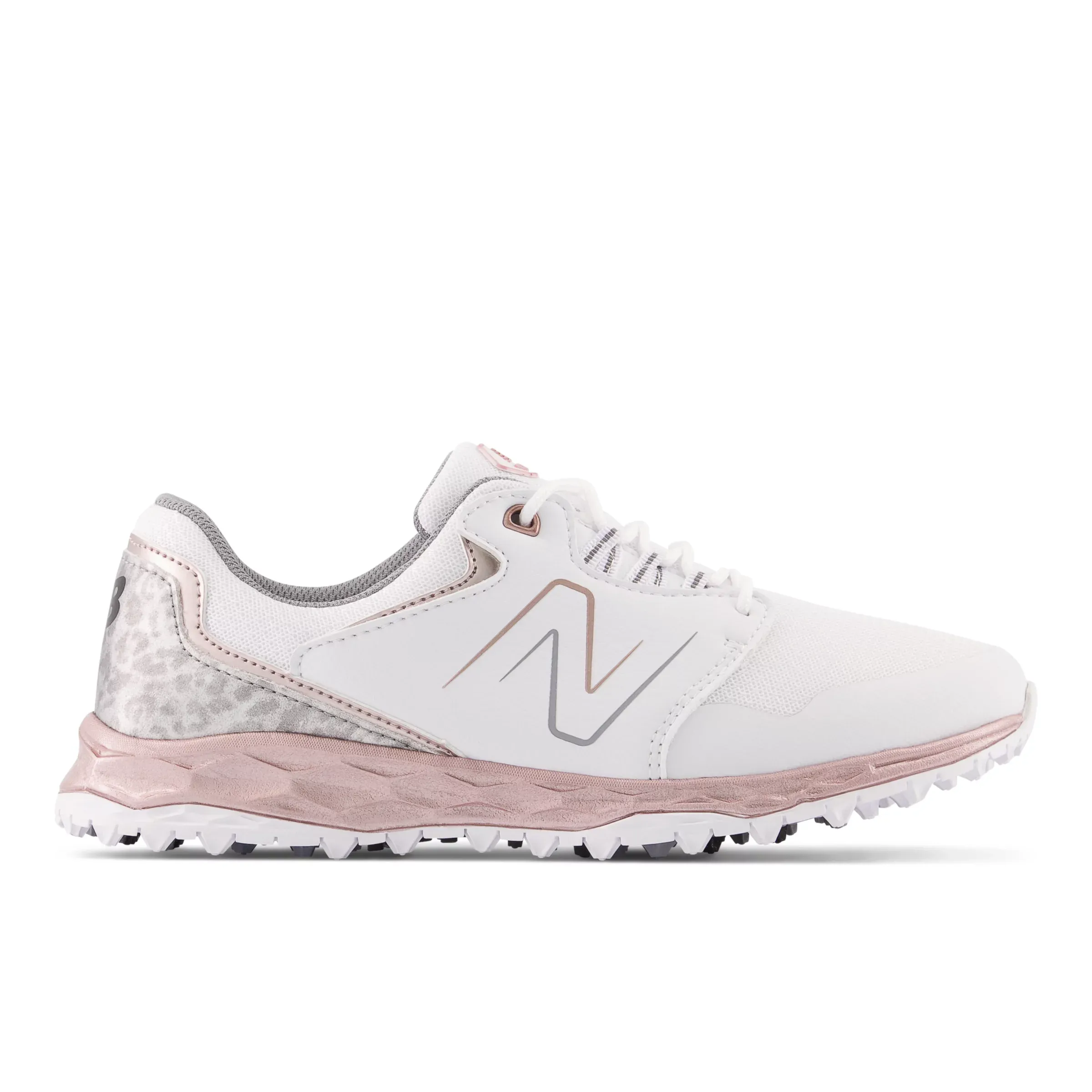 Fresh Foam LinksSL v2 Golf Shoes - White with Pink