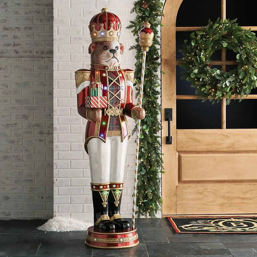 LED Dixie Dog Nutcracker