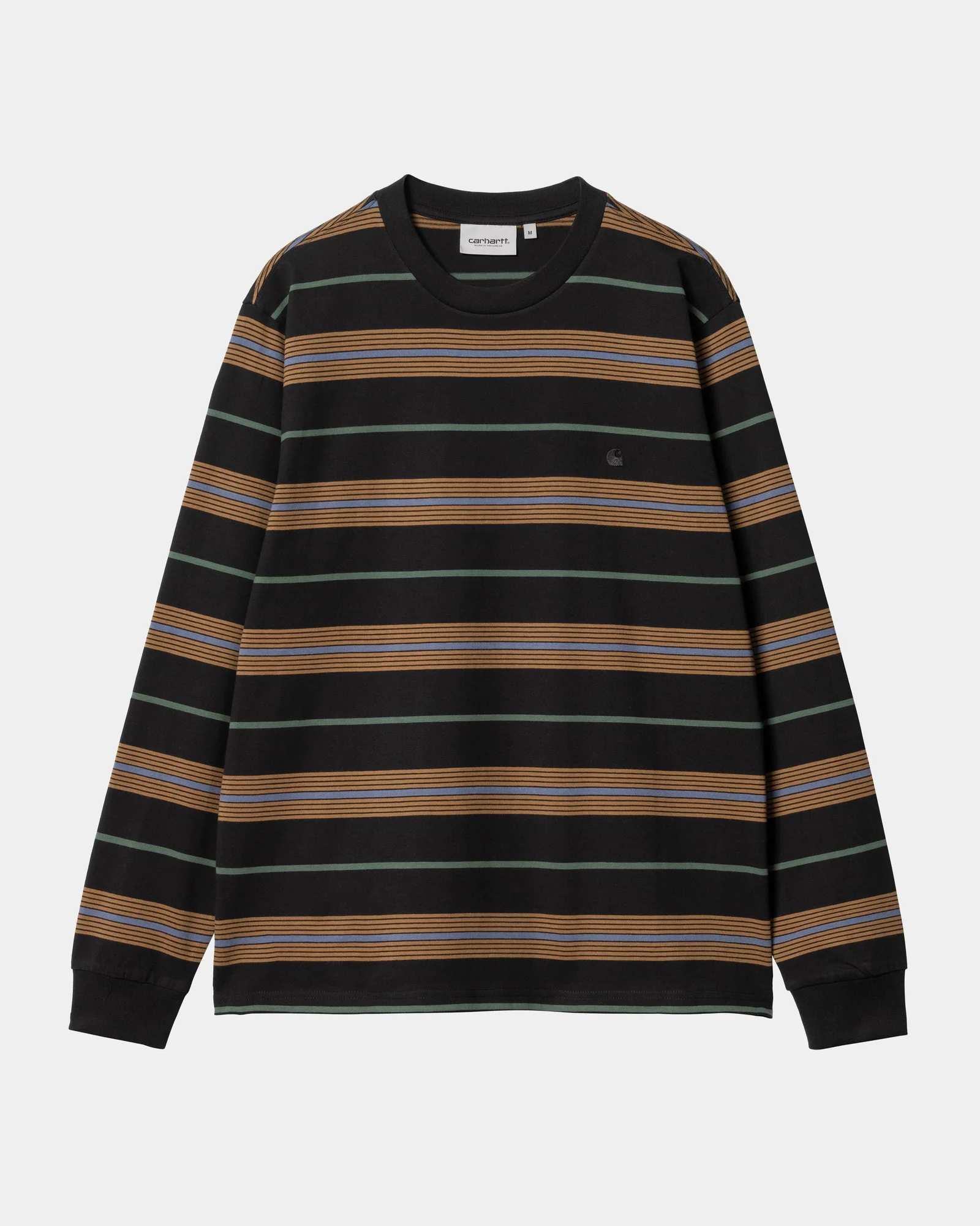 Haynes Stripe Long Sleeve T-Shirt | Black