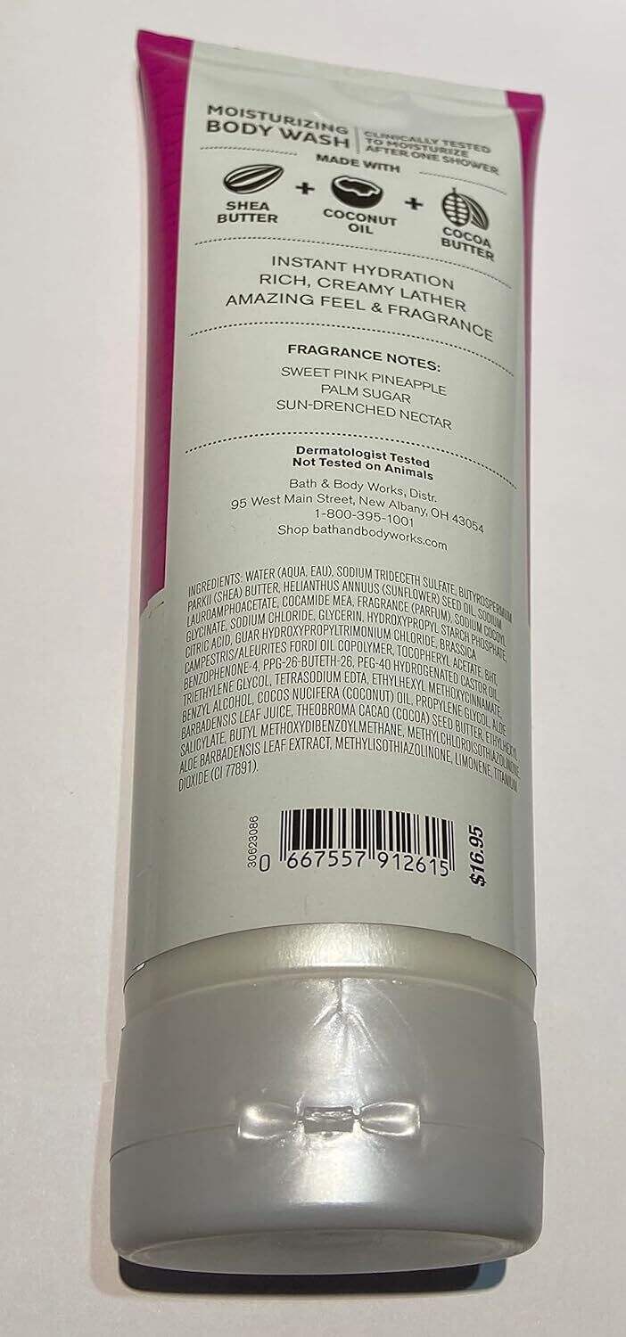 Bath and Body Works Moisturizing Body Wash 10 oz (Pink Pineapple Sunrise)