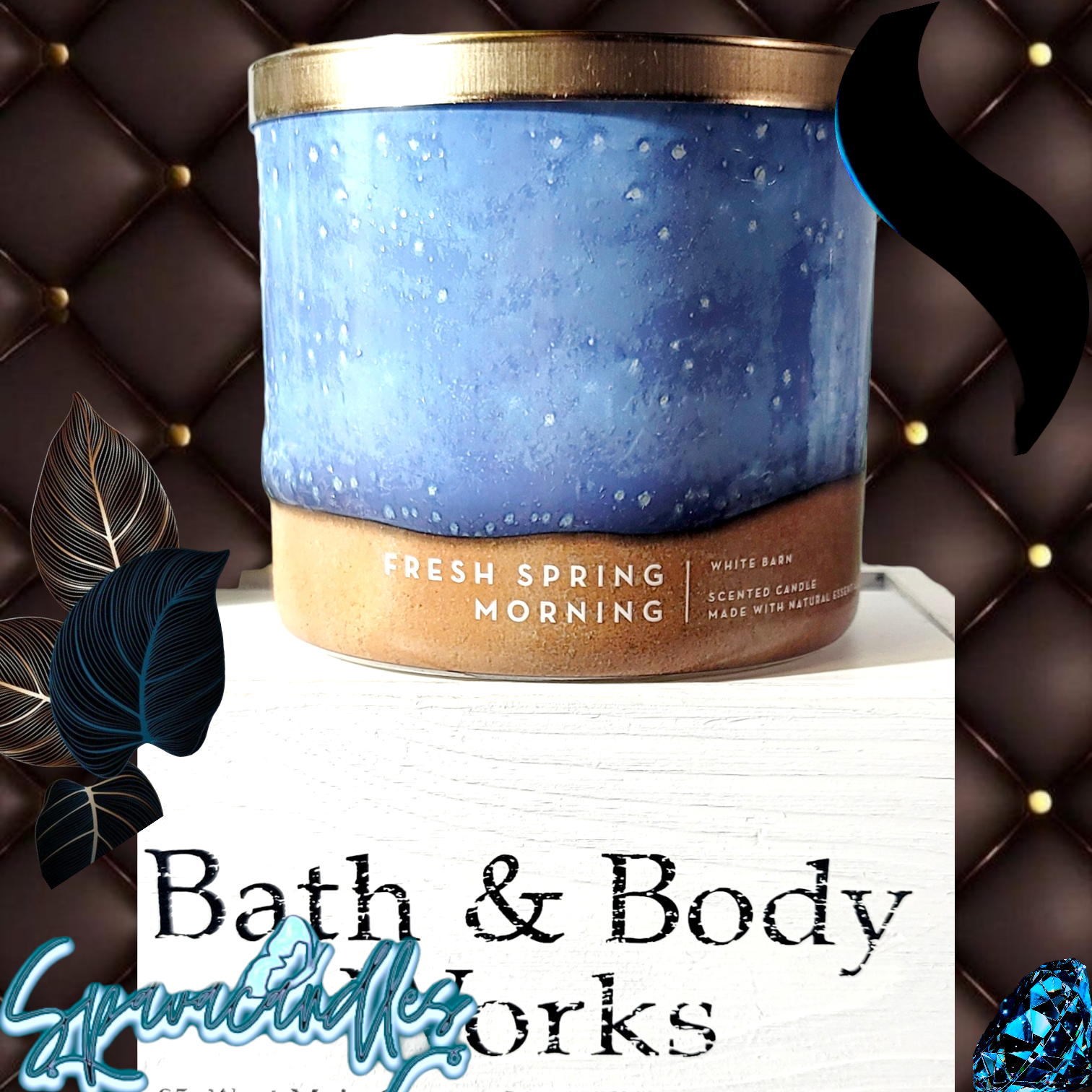 fresh spring morning 3 Wick Candle White Barn