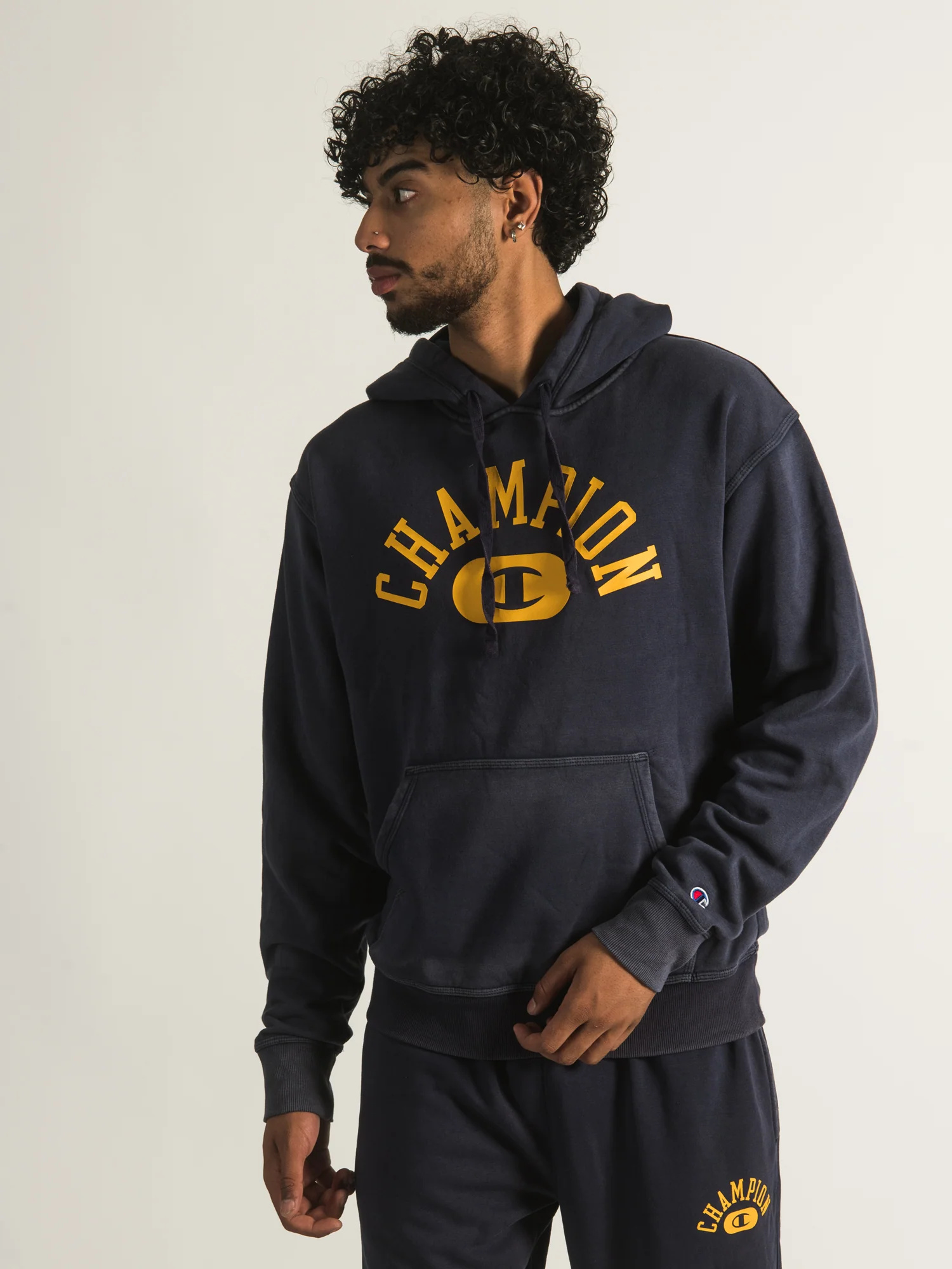 CHAMPION VINTAGE WASH VARSITY HOODIE