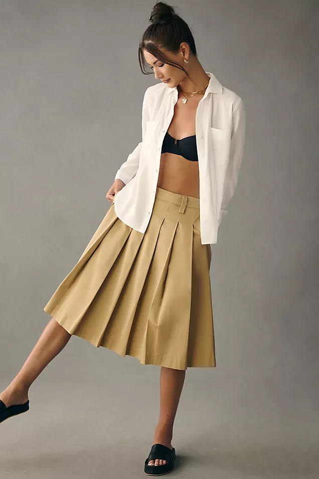 Cloth & Stone Seamed Buttondown Shirt WHITE