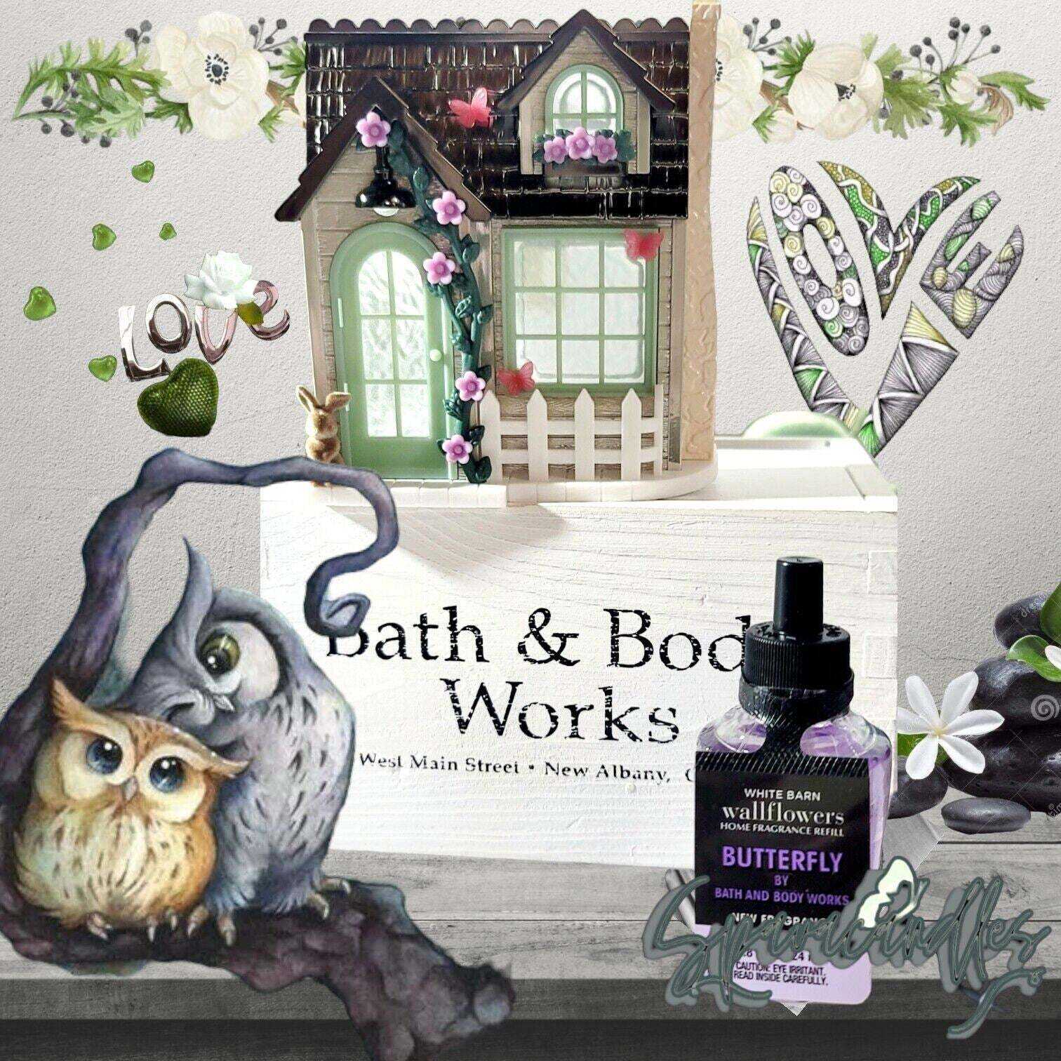 Bath Body Work HELLO SPRING COTTAGE Wallflower Plug Fragrance Diffuser Projector