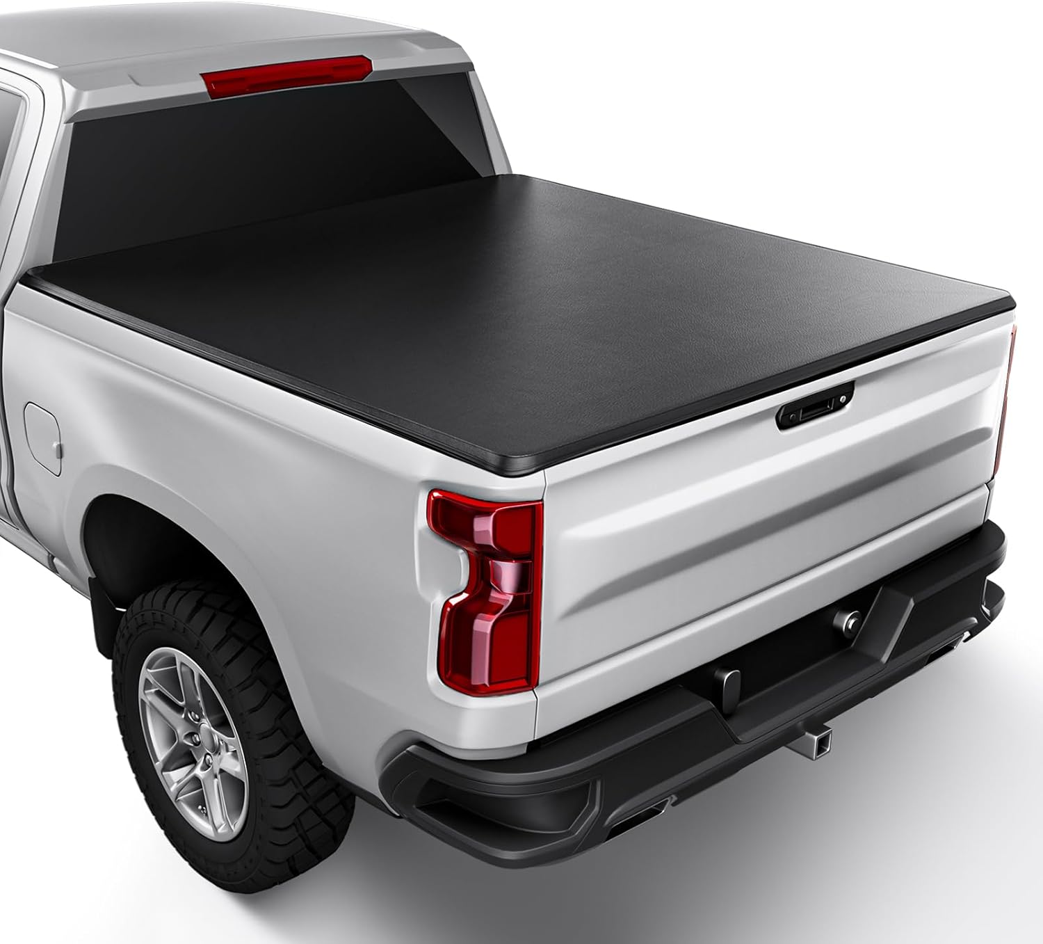Hard Folding Truck Bed Cover Fits 2019-2024 Chevrolet/GMC