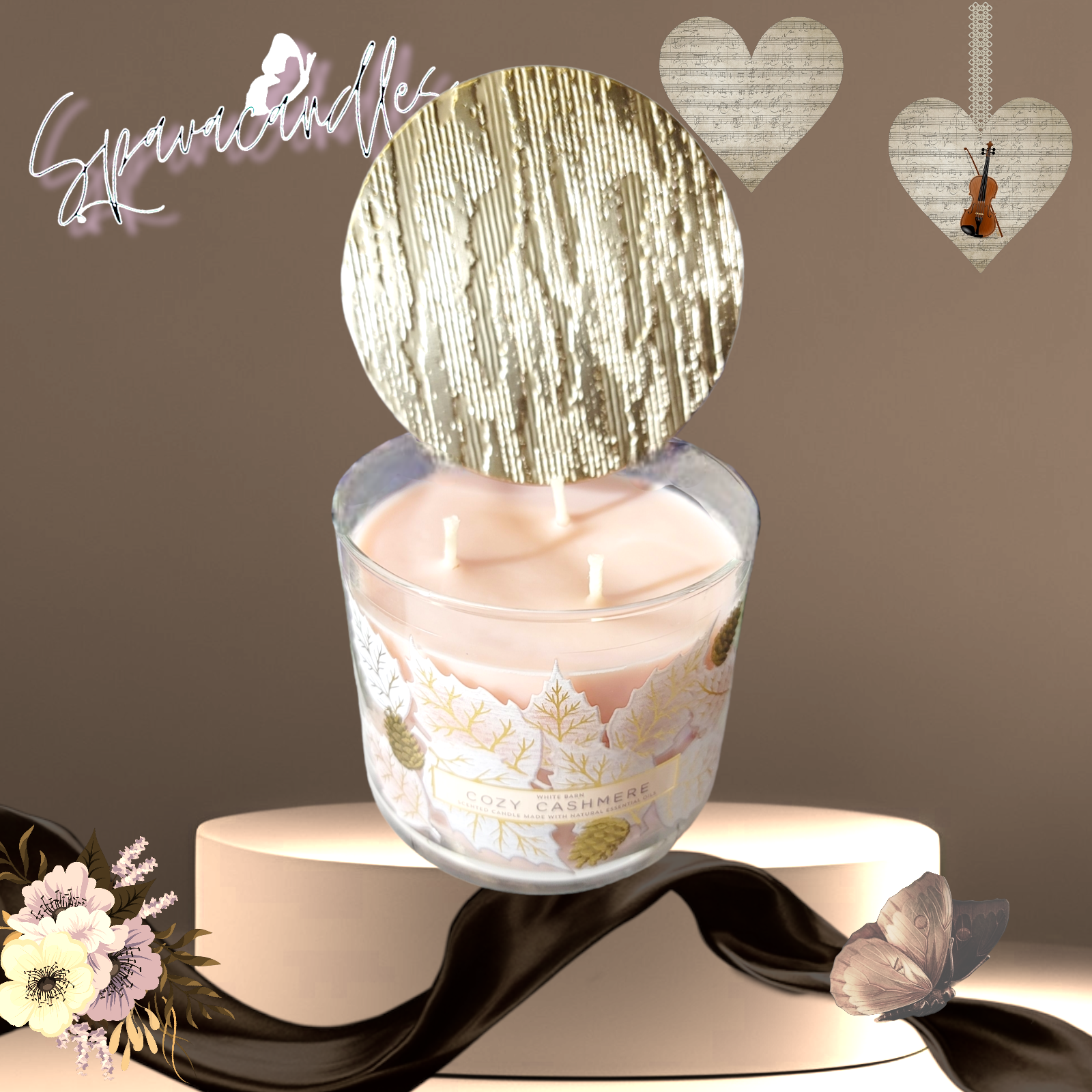 Cozy Cashmere 3 Wick Candle 2023