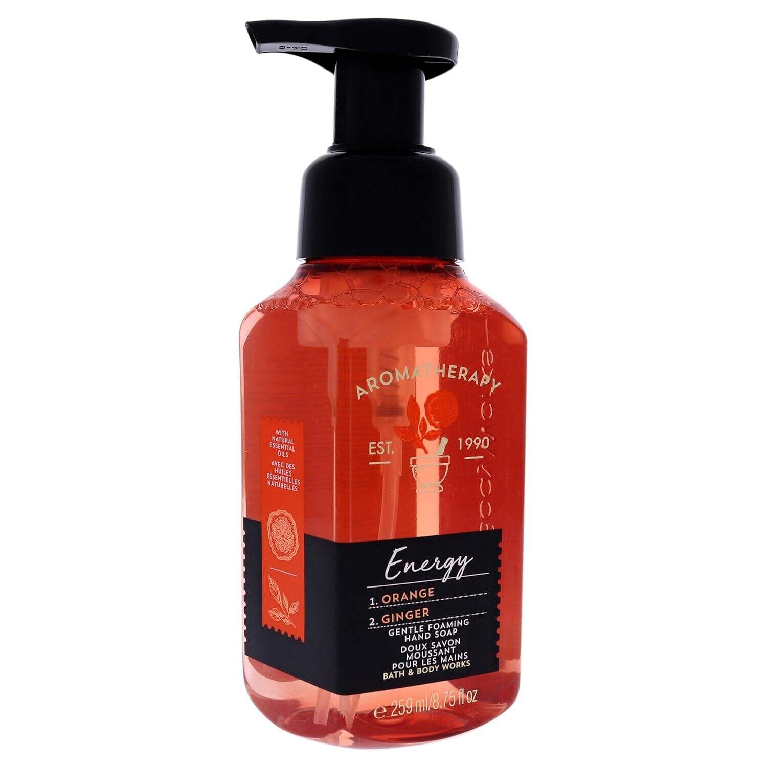 Bath & Body Works Aromatherapy Energy Gentle Foaming Hand Soap - Orange-Ginger Unisex Hand Soap 8.75 oz Beauty-2019-09-19-010
