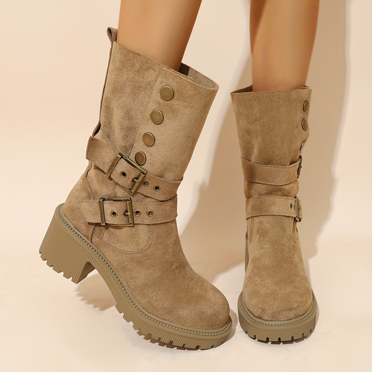 Fashionable Ladies 2024 Comfortable Lightweight Mid Boots