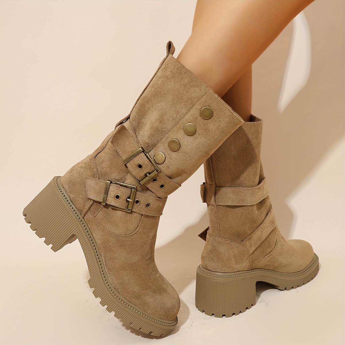 Fashionable Ladies 2024 Comfortable Lightweight Mid Boots