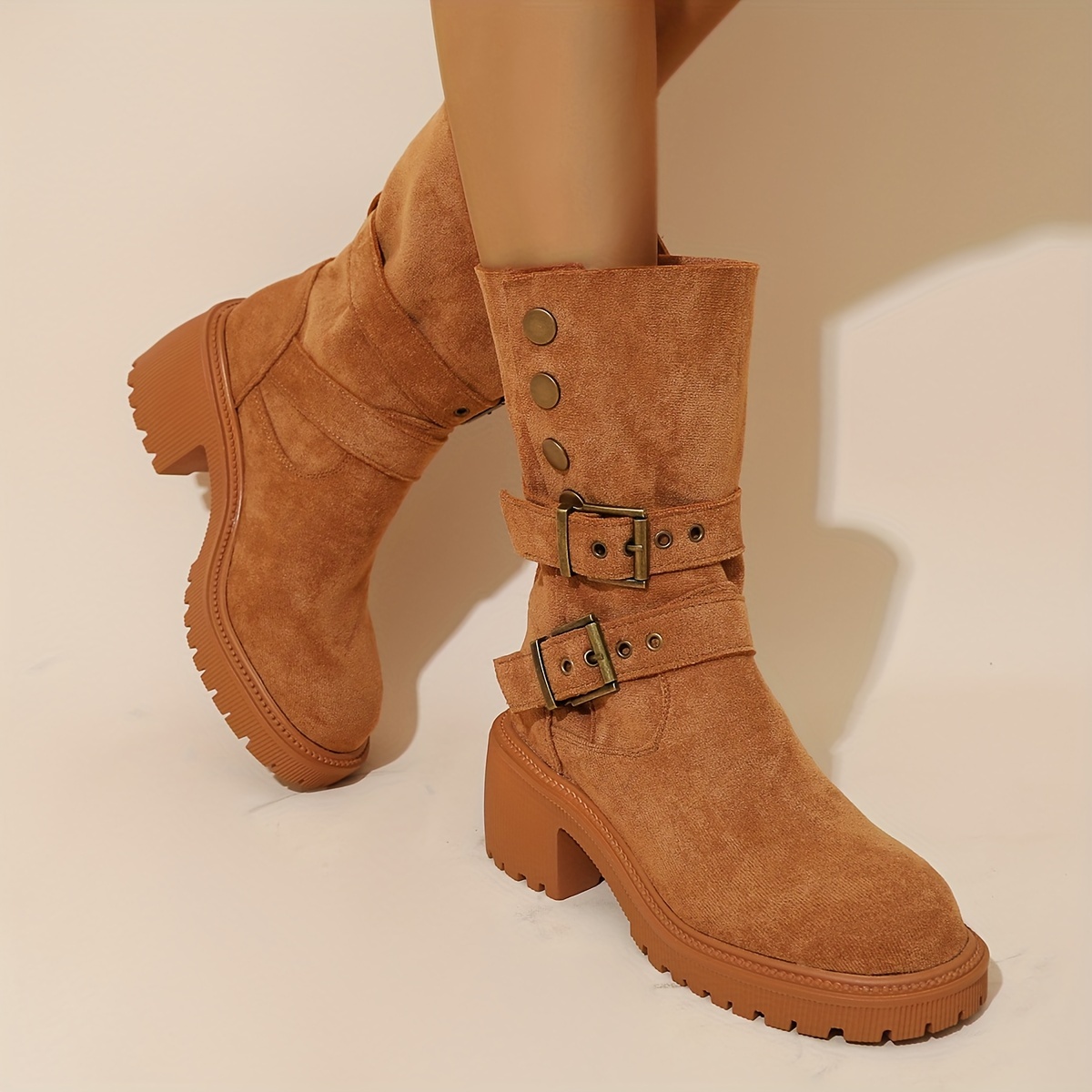 Fashionable Ladies 2024 Comfortable Lightweight Mid Boots