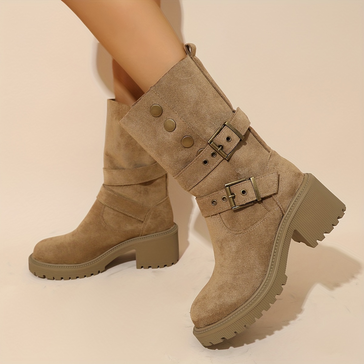 Fashionable Ladies 2024 Comfortable Lightweight Mid Boots