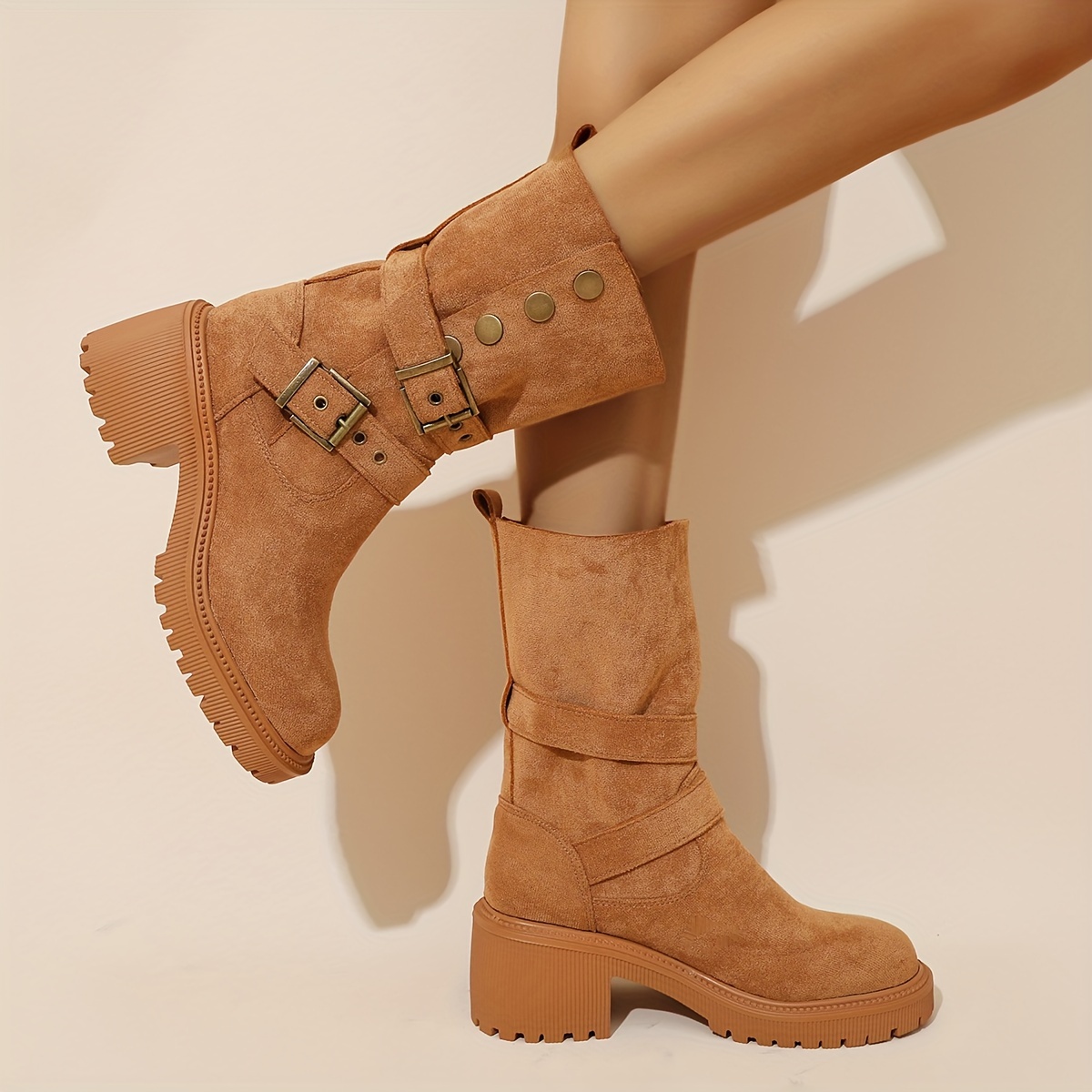 Fashionable Ladies 2024 Comfortable Lightweight Mid Boots