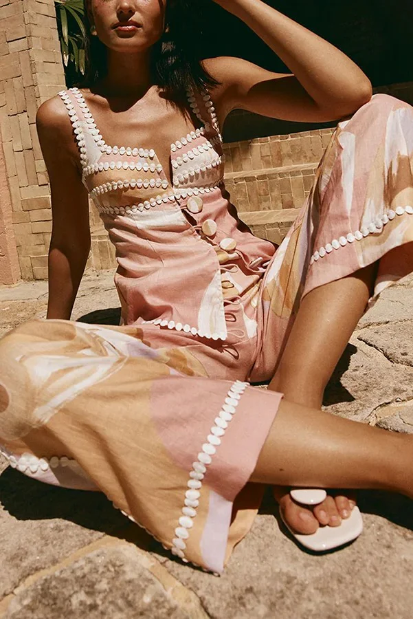 Unique Print Button Tank