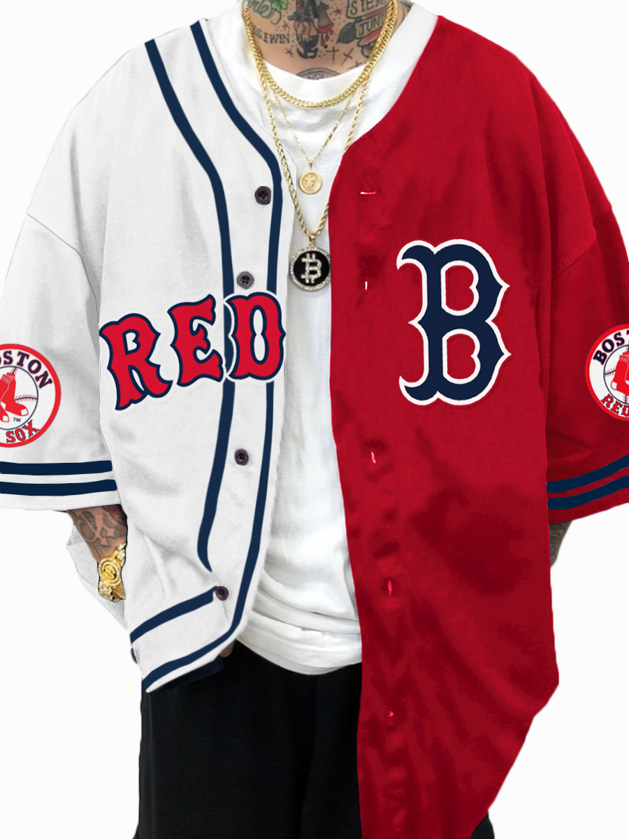 Boston Red Sox MLB Men's Fashion Short Sleeve Jersey