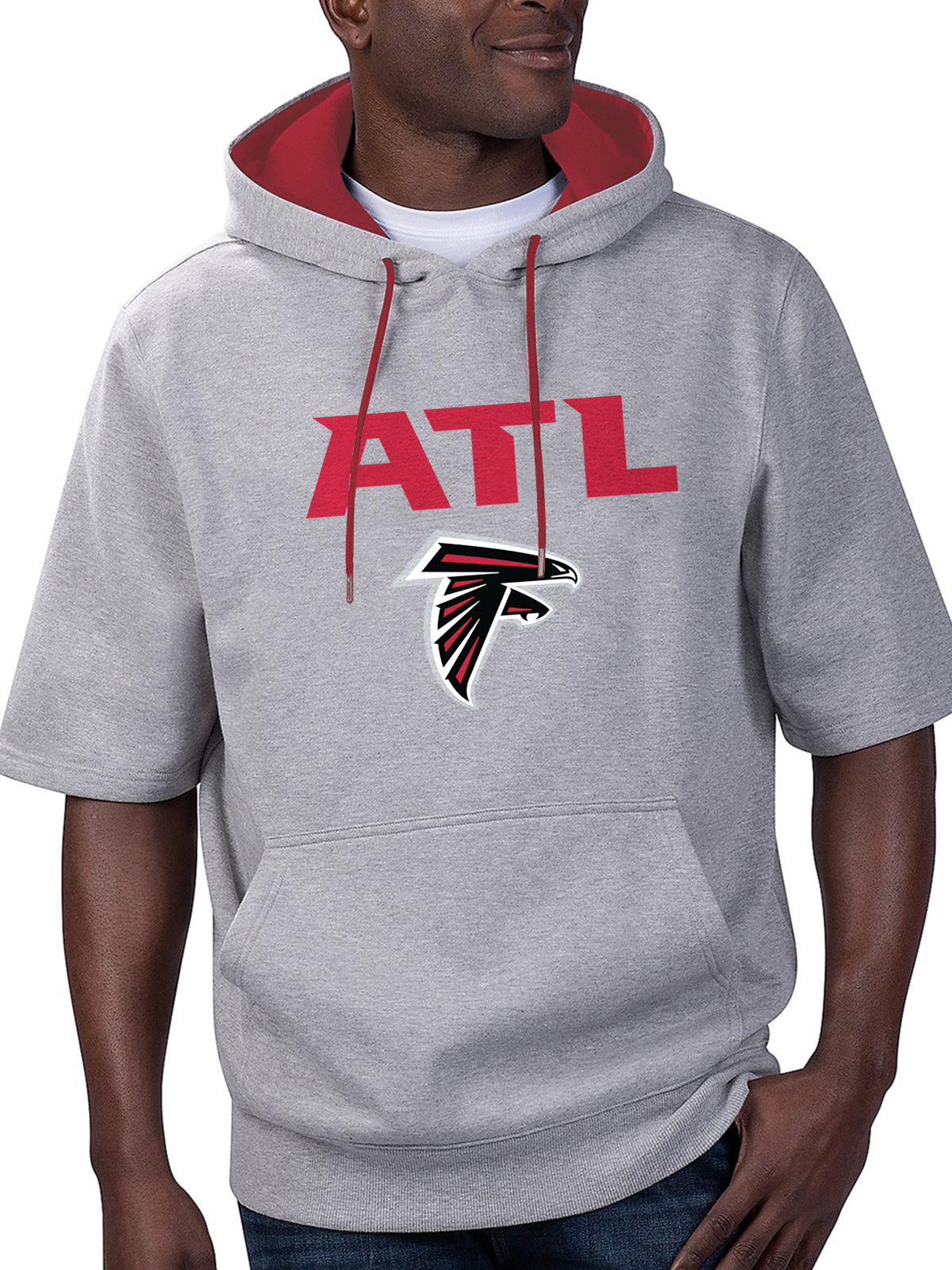 Atlanta Falcons Short Sleeve Hooded Sweatshirt