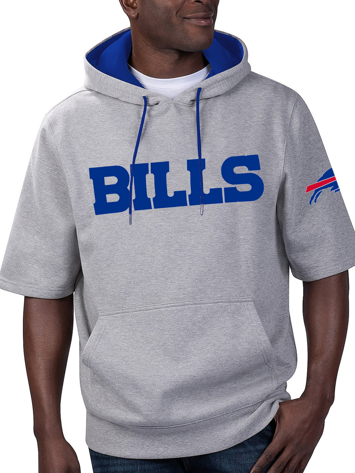 Buffalo Bills Short Sleeve Hooded Sweatshirt