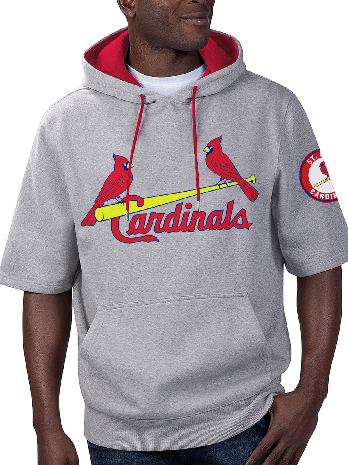 St. Louis Cardinals Fashion Short Sleeve Hooded Sweatshirt
