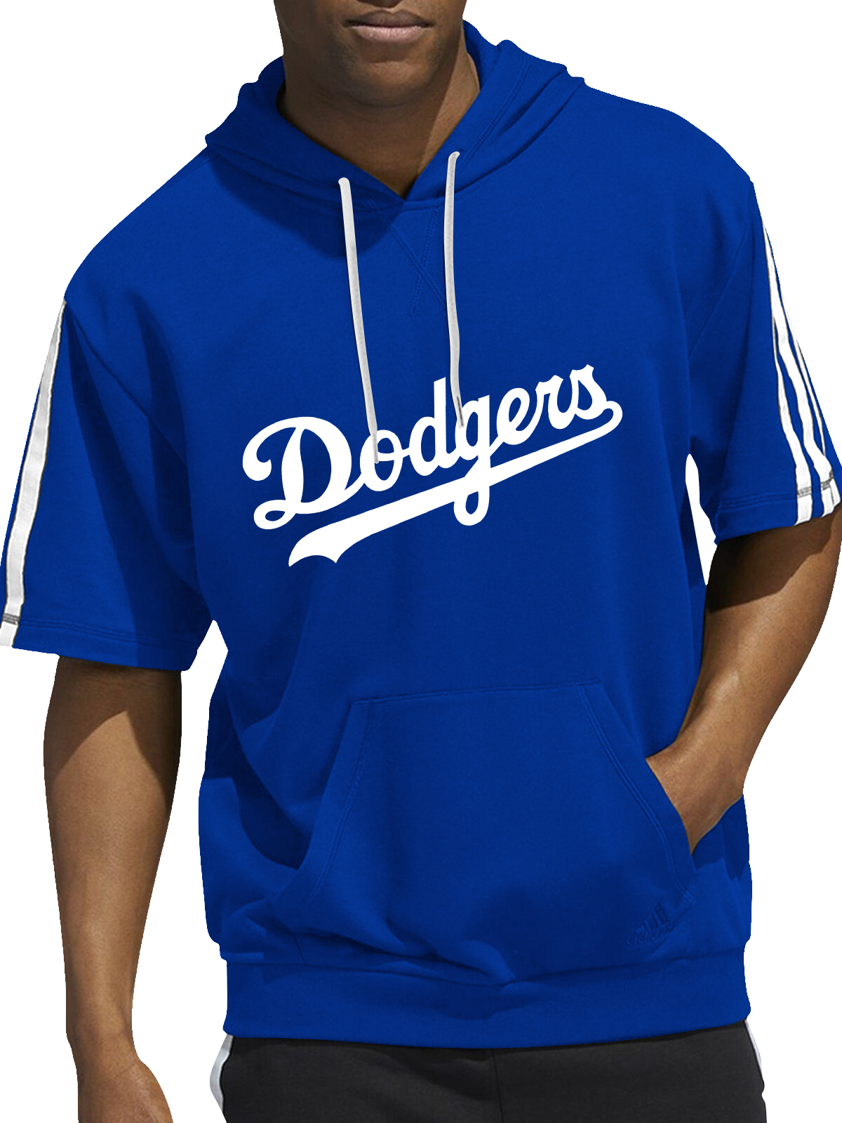 Los Angeles Dodgers Short Sleeve Hooded Sweatshirt