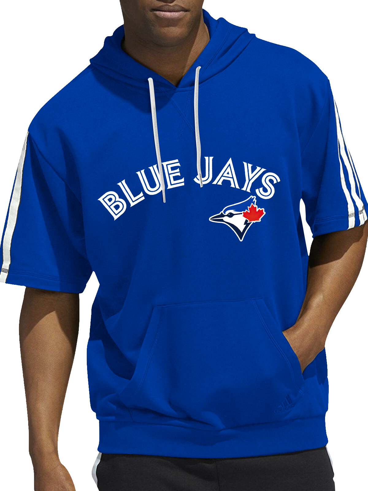 Toronto Blue Jays Short Sleeve Hooded Sweatshirt