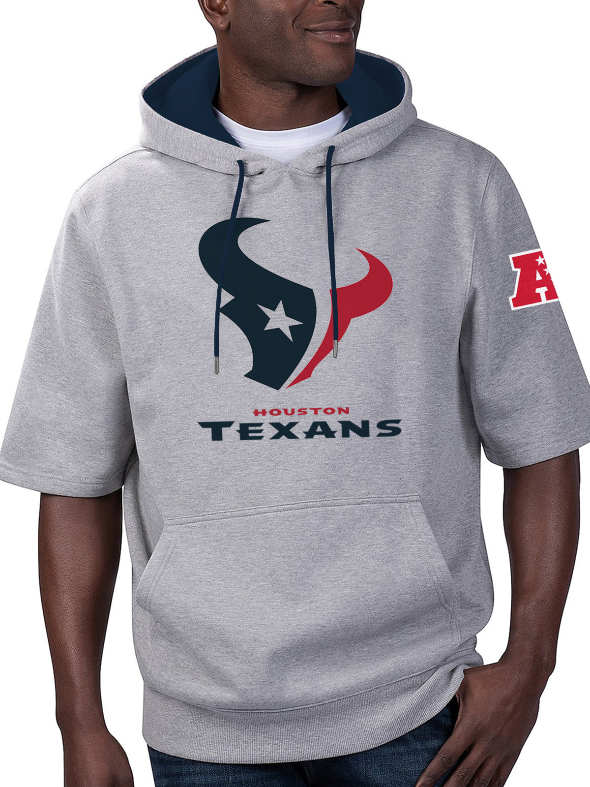 Houston Texans Short Sleeve Hooded Sweatshirt