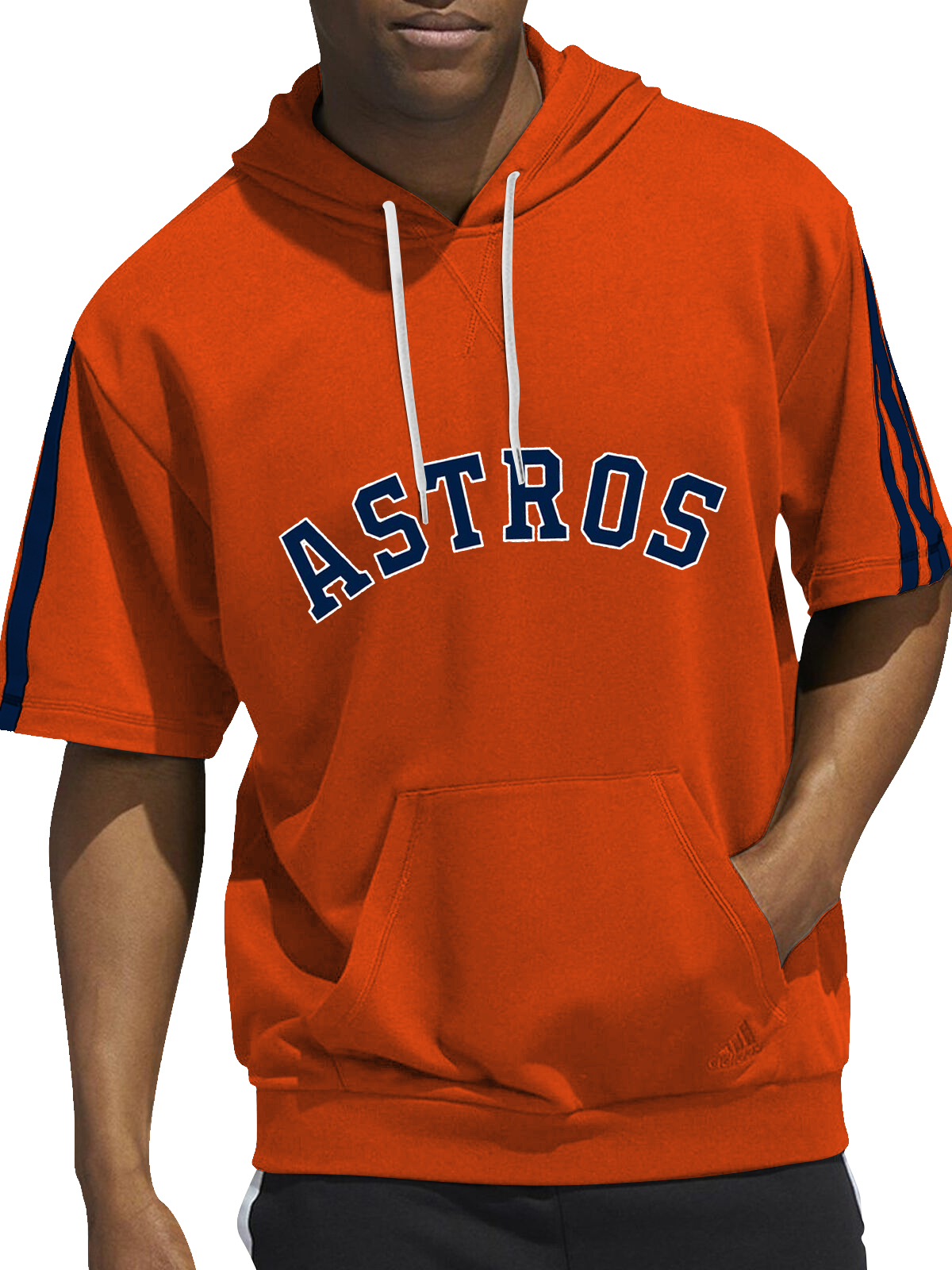 Houston Astros Short Sleeve Hooded Sweatshirt