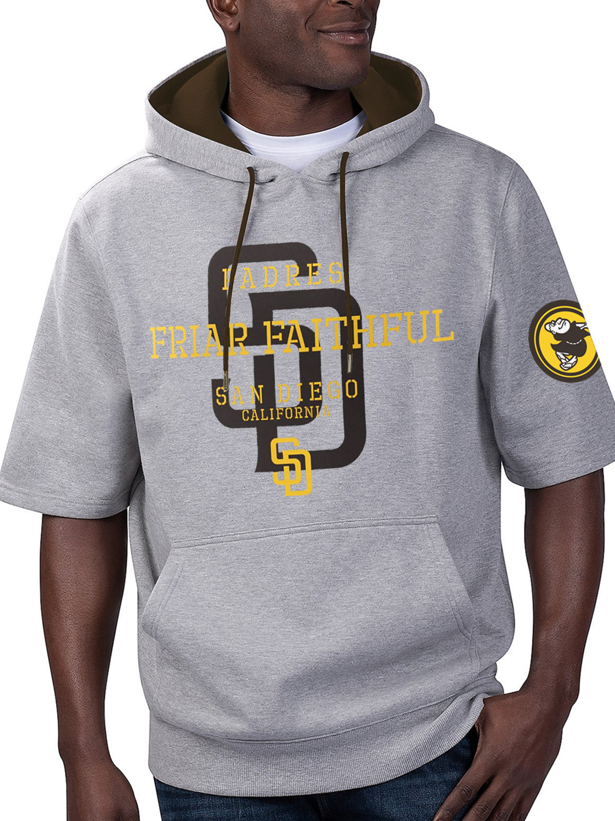 San Diego Padres Short Sleeve Hooded Sweatshirt
