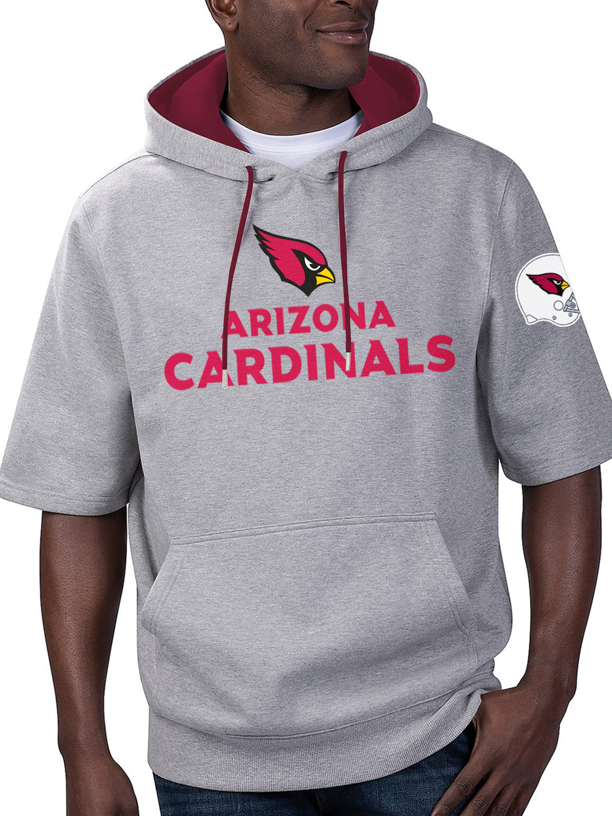 Arizona Cardinals Short Sleeve Hooded Sweatshirt