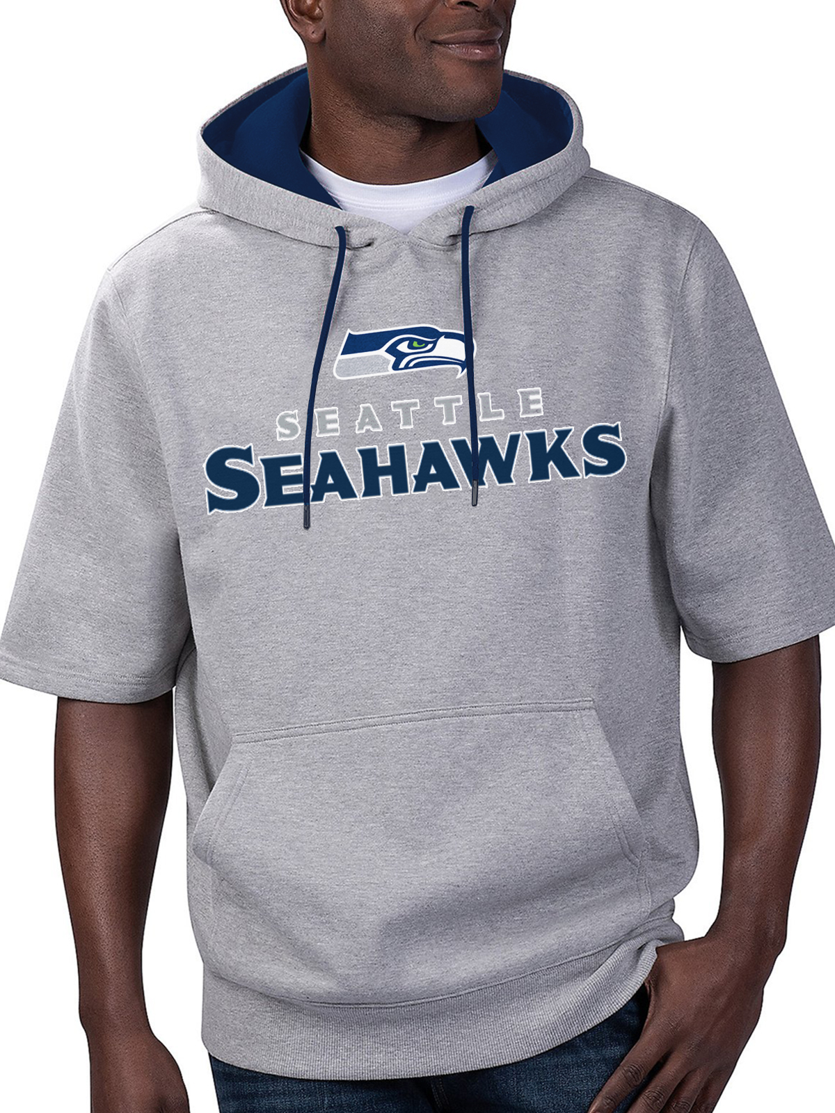 Seattle Seahawks Short Sleeve Hooded Sweatshirt
