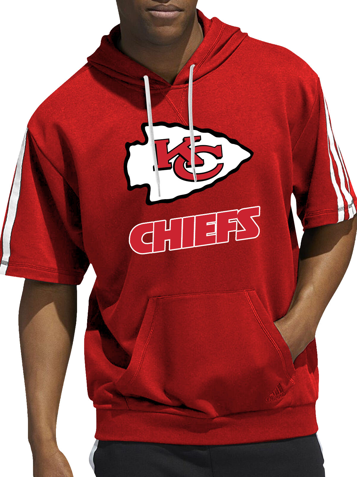 Kansas City Chiefs Short Sleeve Hooded Sweatshirt
