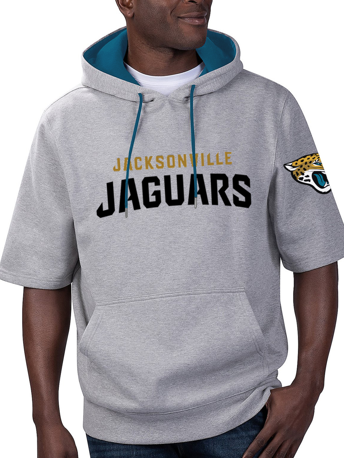 Jacksonville Jaguars Short Sleeve Hooded Sweatshirt