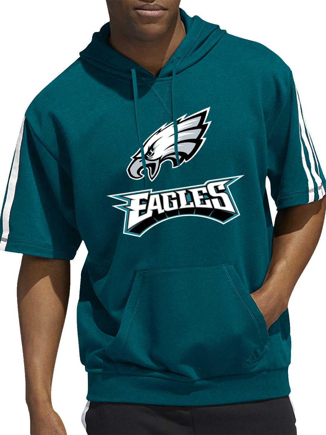 Philadelphia Eagles Short Sleeve Hooded Sweatshirt