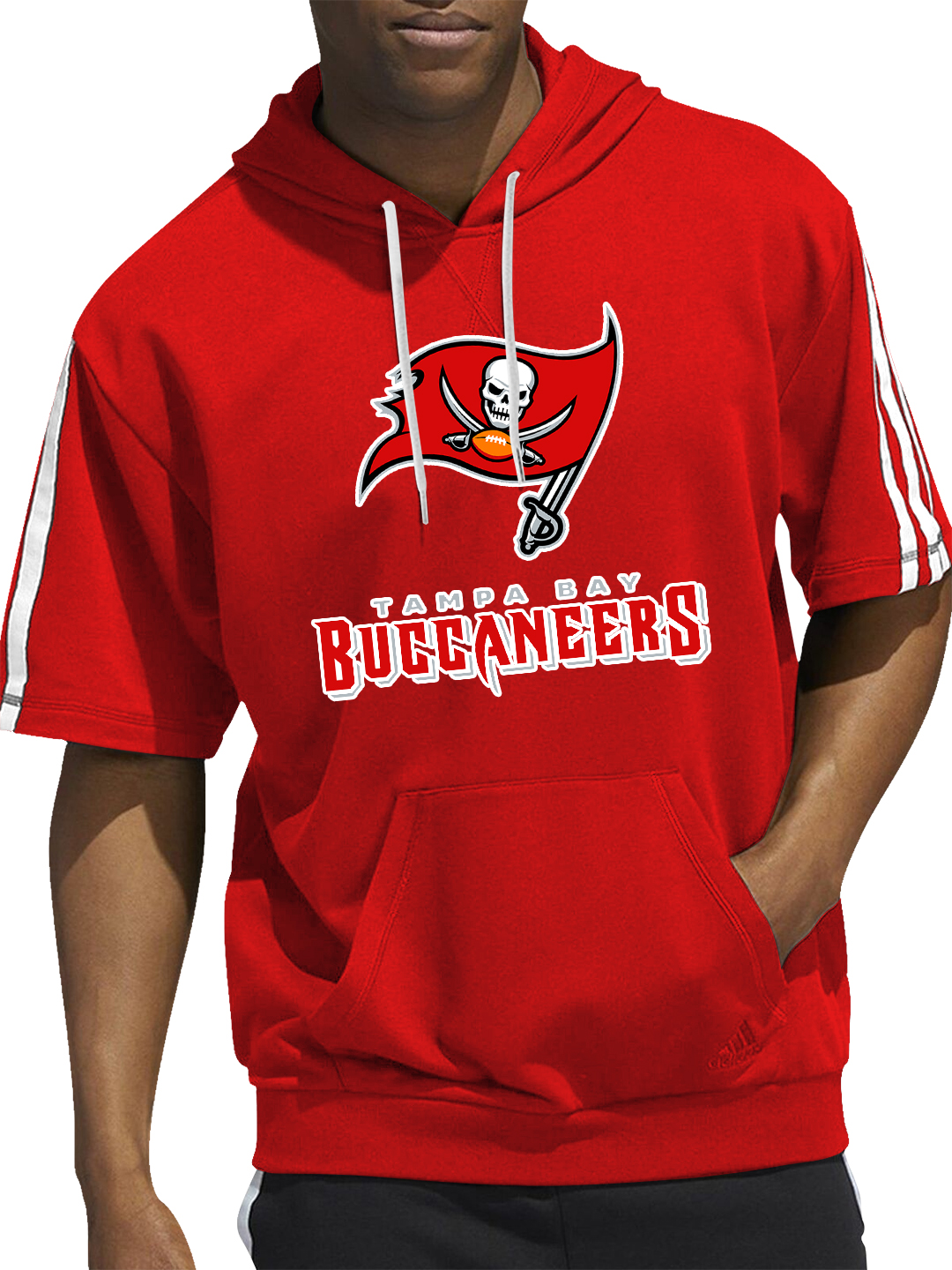 Tampa Bay Buccaneers Short Sleeve Hooded Sweatshirt