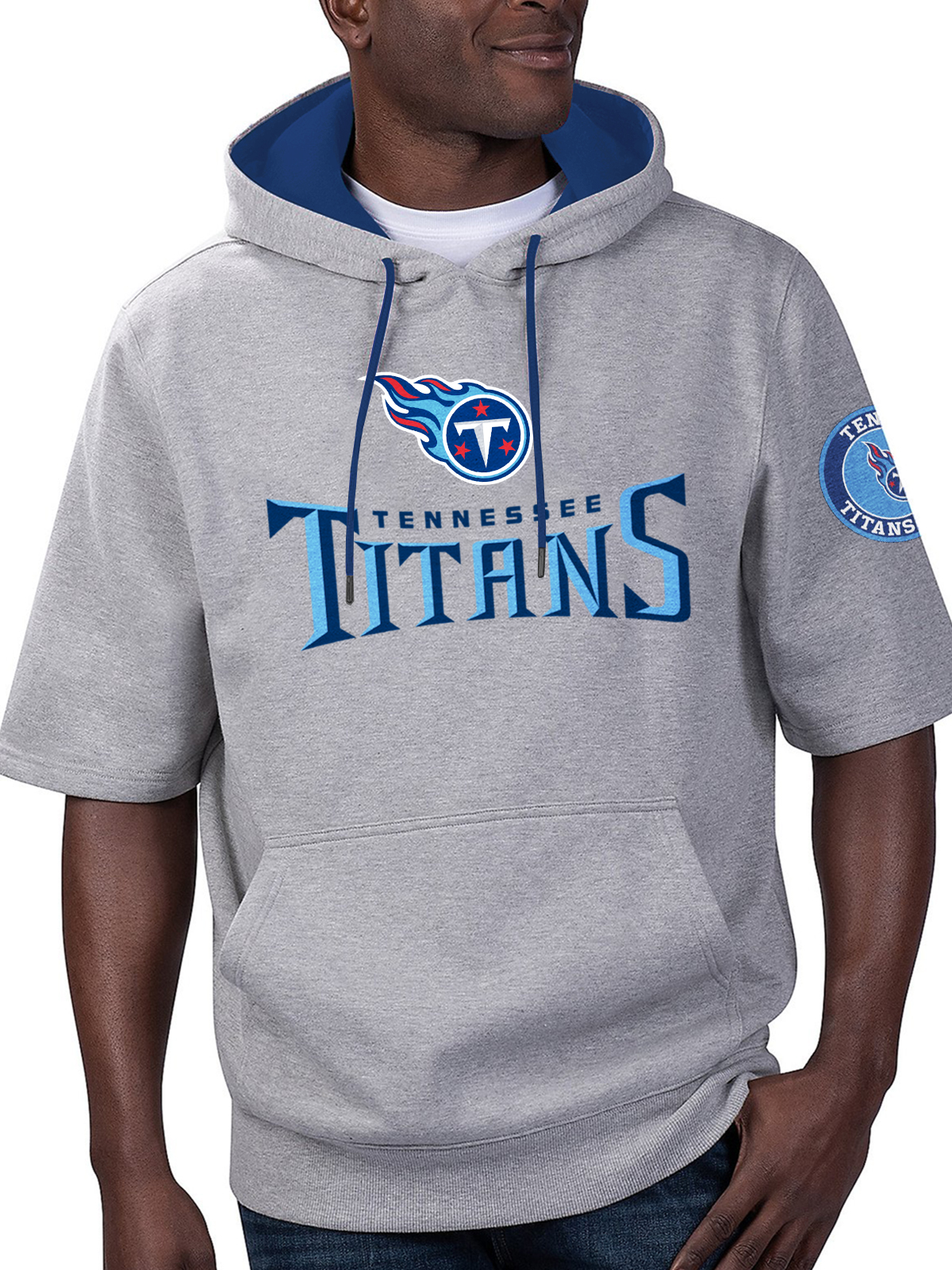 Tennessee Titans Short Sleeve Hooded Sweatshirt