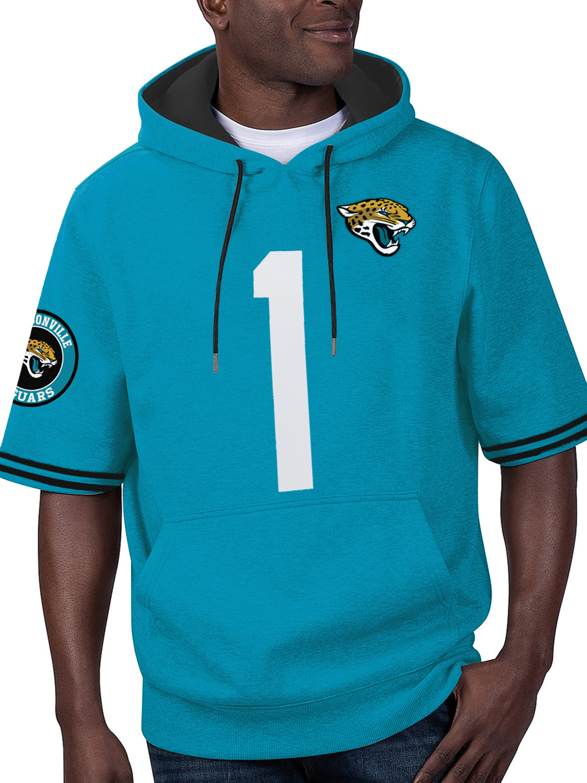 Jacksonville Jaguars Short Sleeve Hooded Sweatshirt