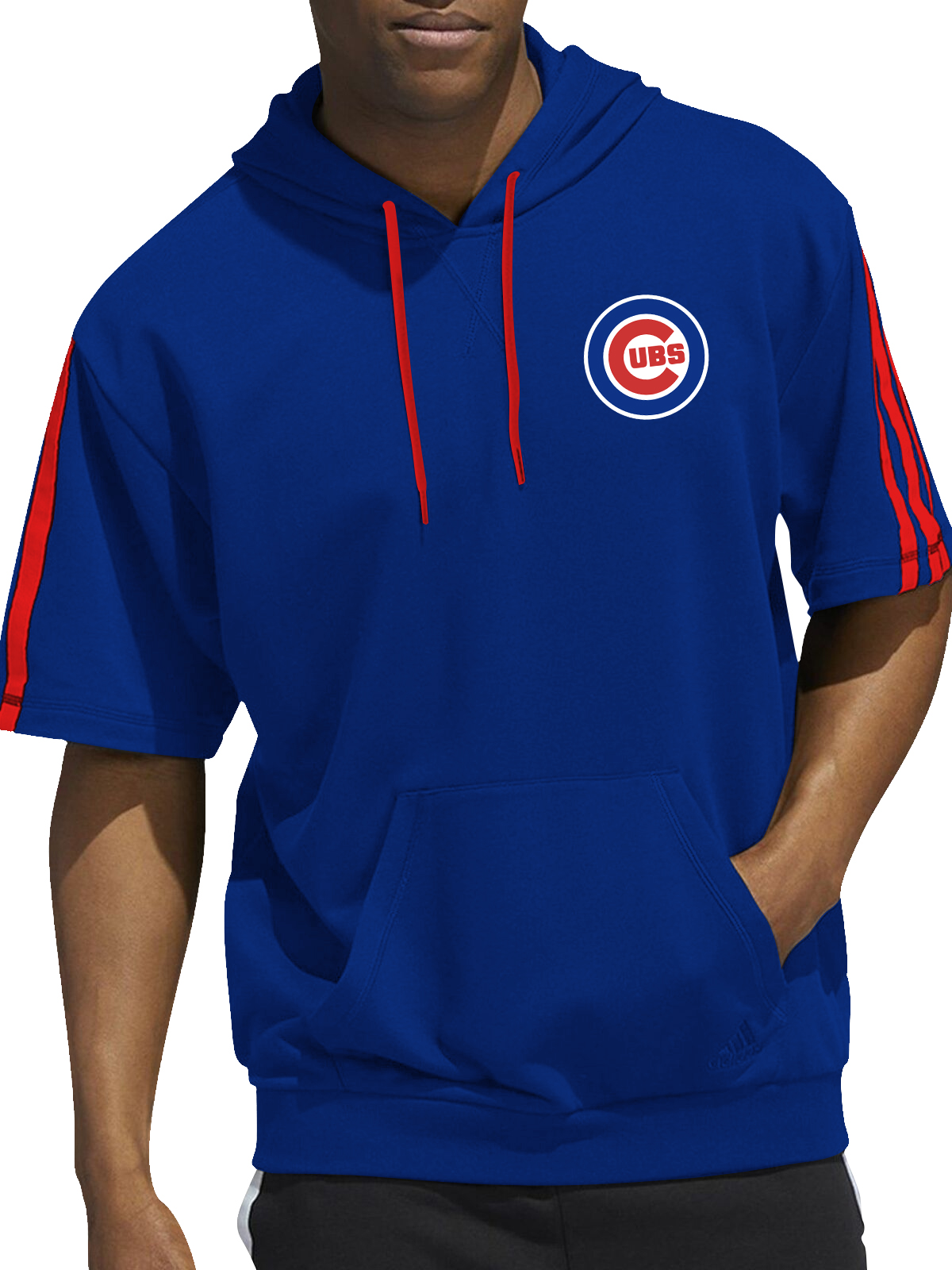 Chicago Cubs Short Sleeve Hooded Sweatshirt