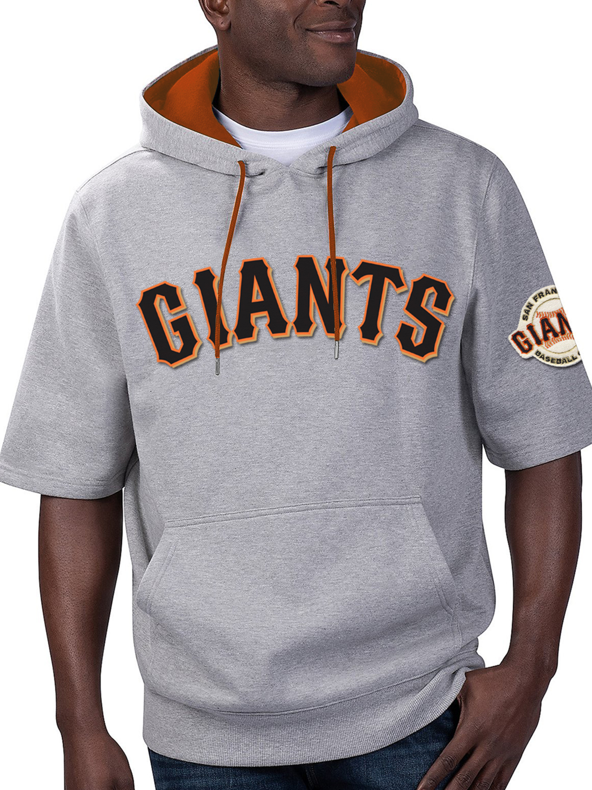 San Francisco Giants Fashion Short Sleeve Hooded Sweatshirt