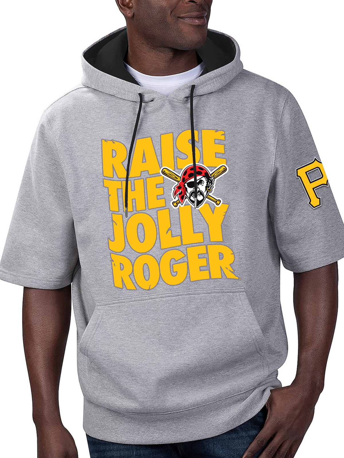 Pittsburgh Pirates Short Sleeve Hooded Sweatshirt