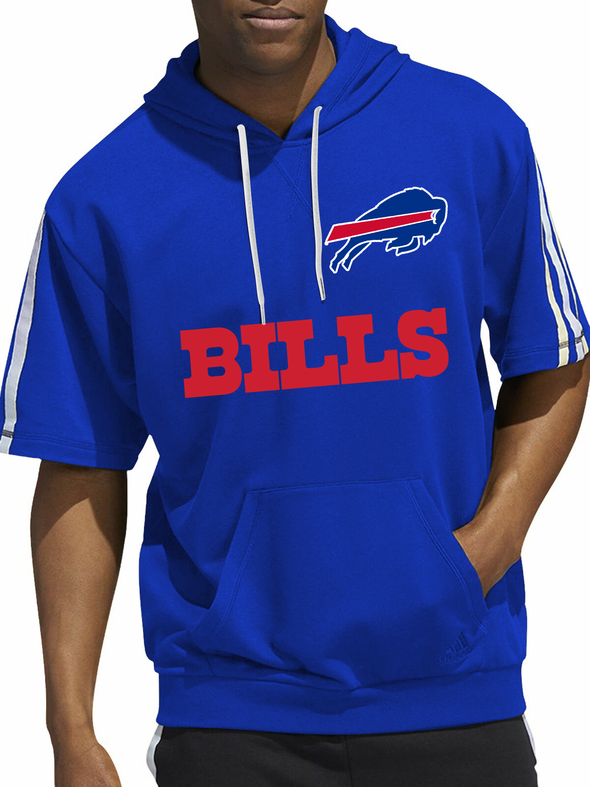 Buffalo Bills Short Sleeve Hooded Sweatshirt
