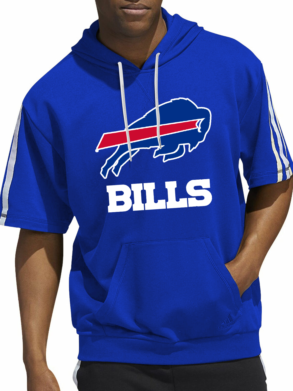 Buffalo Bills Short Sleeve Hooded Sweatshirt